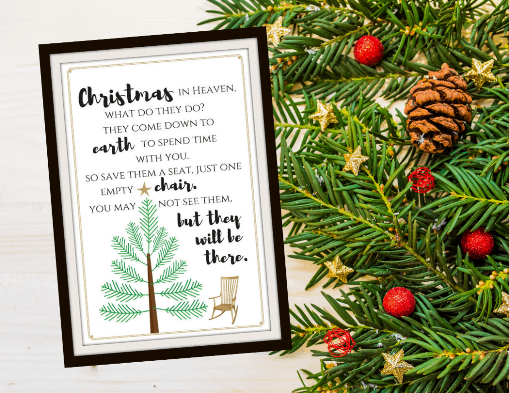 Free Christmas In Heaven Printable You Will Love Simply September