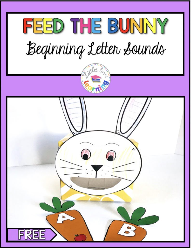 FREE Feed The Bunny Activity For Preschoolers Perfect For Easter 