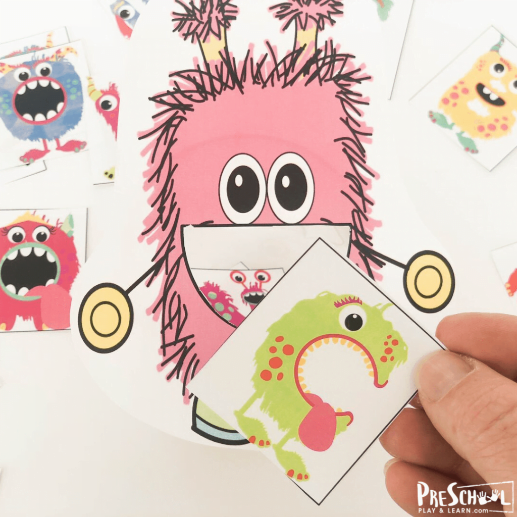 FREE Feed The Monster FREE Printable Alphabet Game