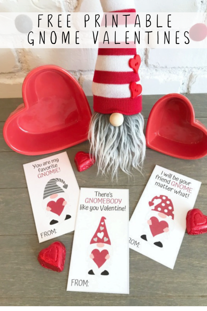 Free Printable DIY Gnome Valentine Cards For Your Kids Printable Valentine s Day Valentines Printables Free Printable Valentines Day Cards Valentines For Kids