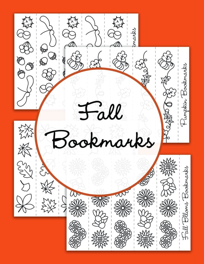 Free Printable Fall Bookmarks To Colour The gingerbread house co uk