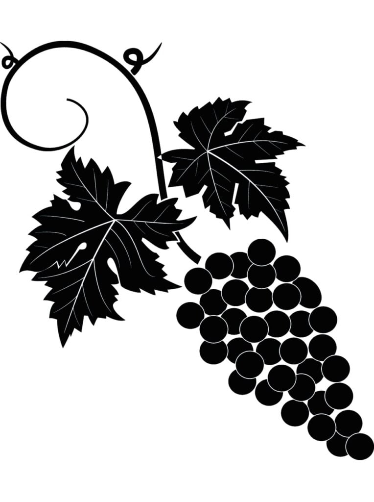 Free Printable Grapes Stencils And Templates