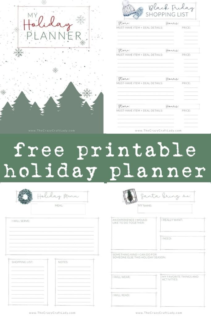 Free Holiday Planning Printables