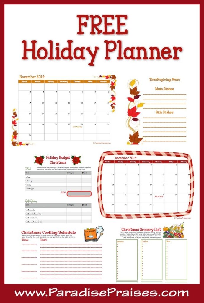 Free Printable Holiday Planner Christmas Planner Printables Holiday Planner Christmas Planning