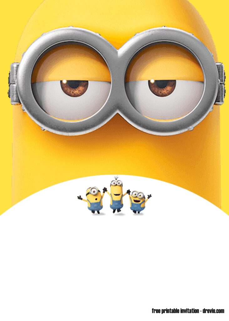 FREE Printable Minions Birthday Invitation Templates UPDATED Download Hundreds FREE PRINTABLE Birthday Invitation Templates