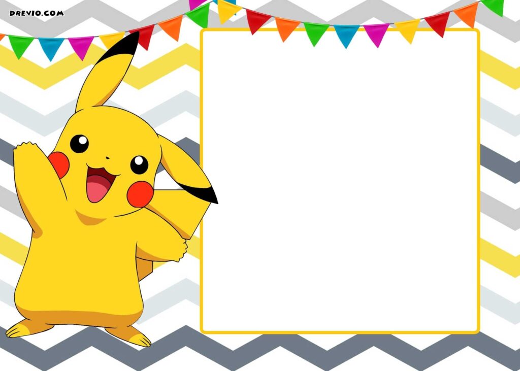 FREE Printable Pokemon Invitation Templates Pokemon Birthday Invites Pokemon Invitations Pokemon Party Invitations