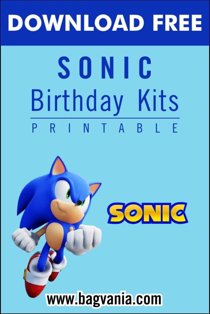 FREE PRINTABLE Sonic The Hedgehog Birthday Party Kits Template FREE Printable Birthday Invitation Templates Bagvania