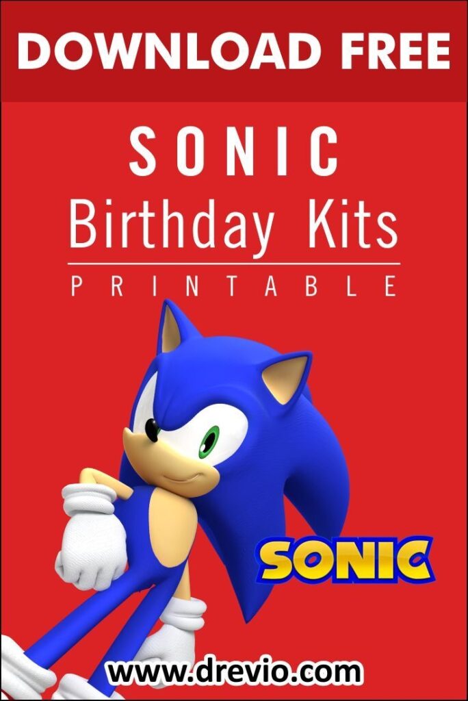 FREE PRINTABLE Sonic The Hedgehog Birthday Party Kits Templates Free Printable And Agile Hedgehog Birthday Sonic Birthday Sonic Birthday Parties