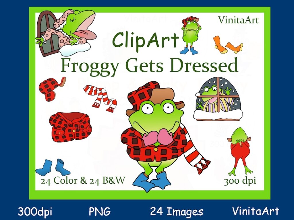 Froggy Gets Dressed Printables