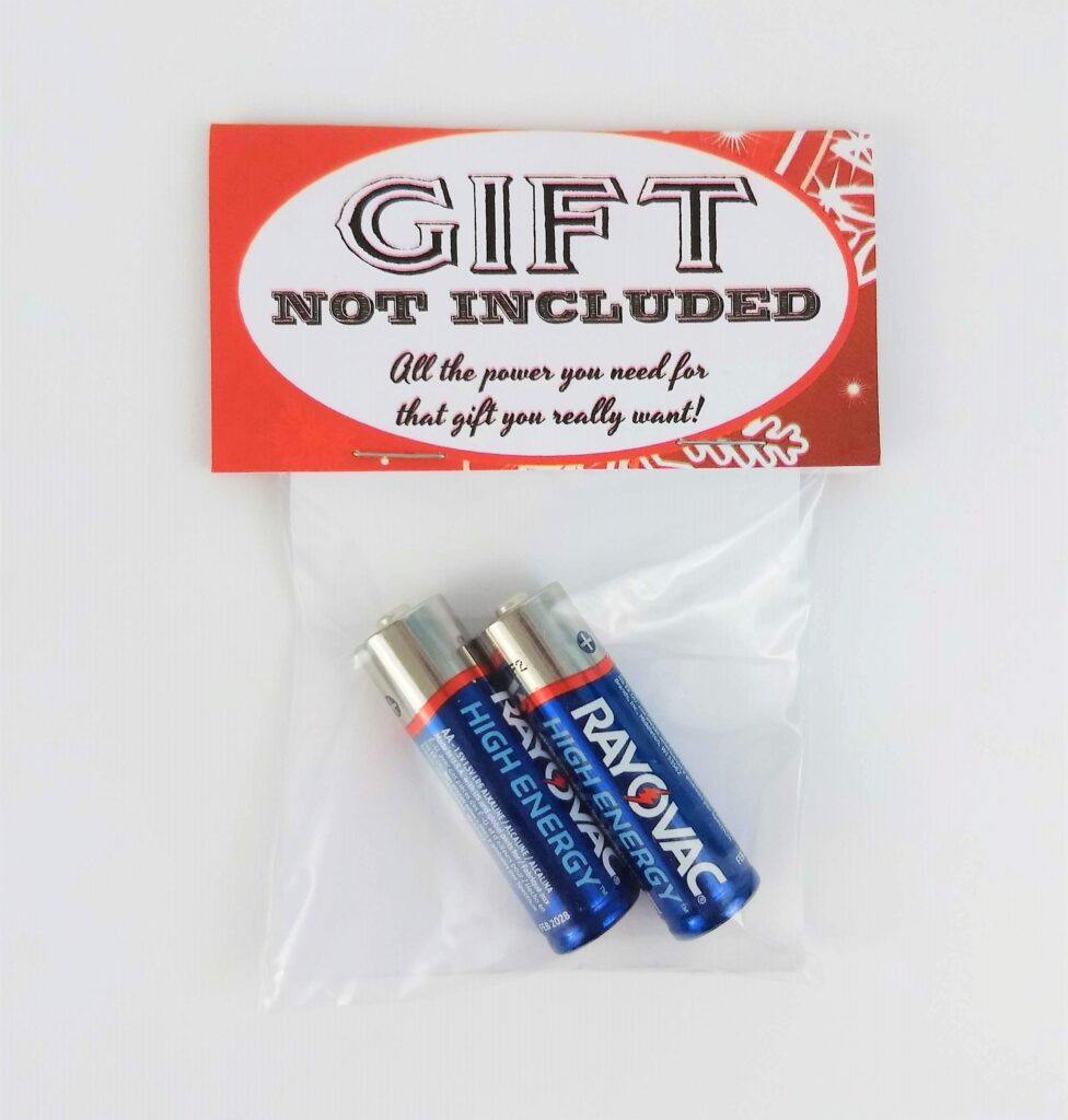 Gift Not Included Batteries Funny Gag Gift Stocking Stuffer Etsy de