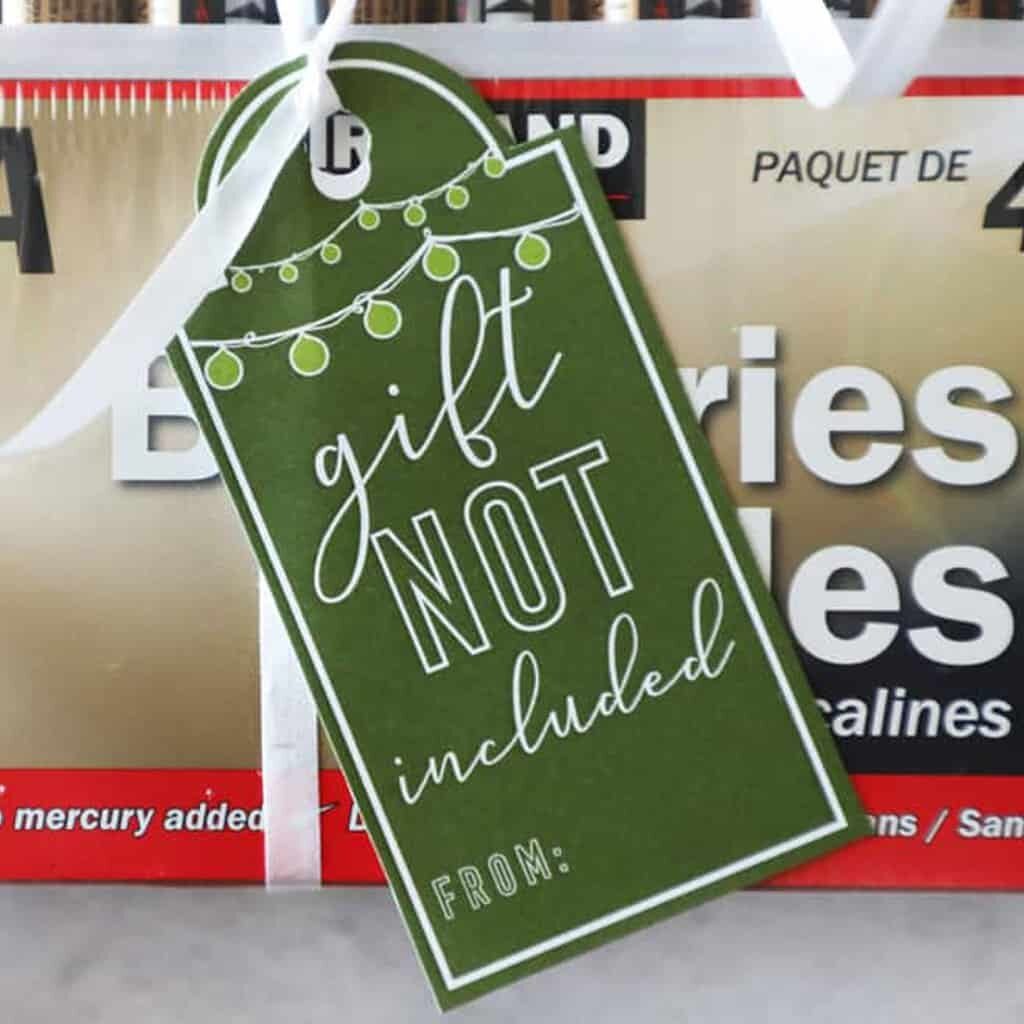 Gift Not Included Free Printable Gift Tag Pretty Providence