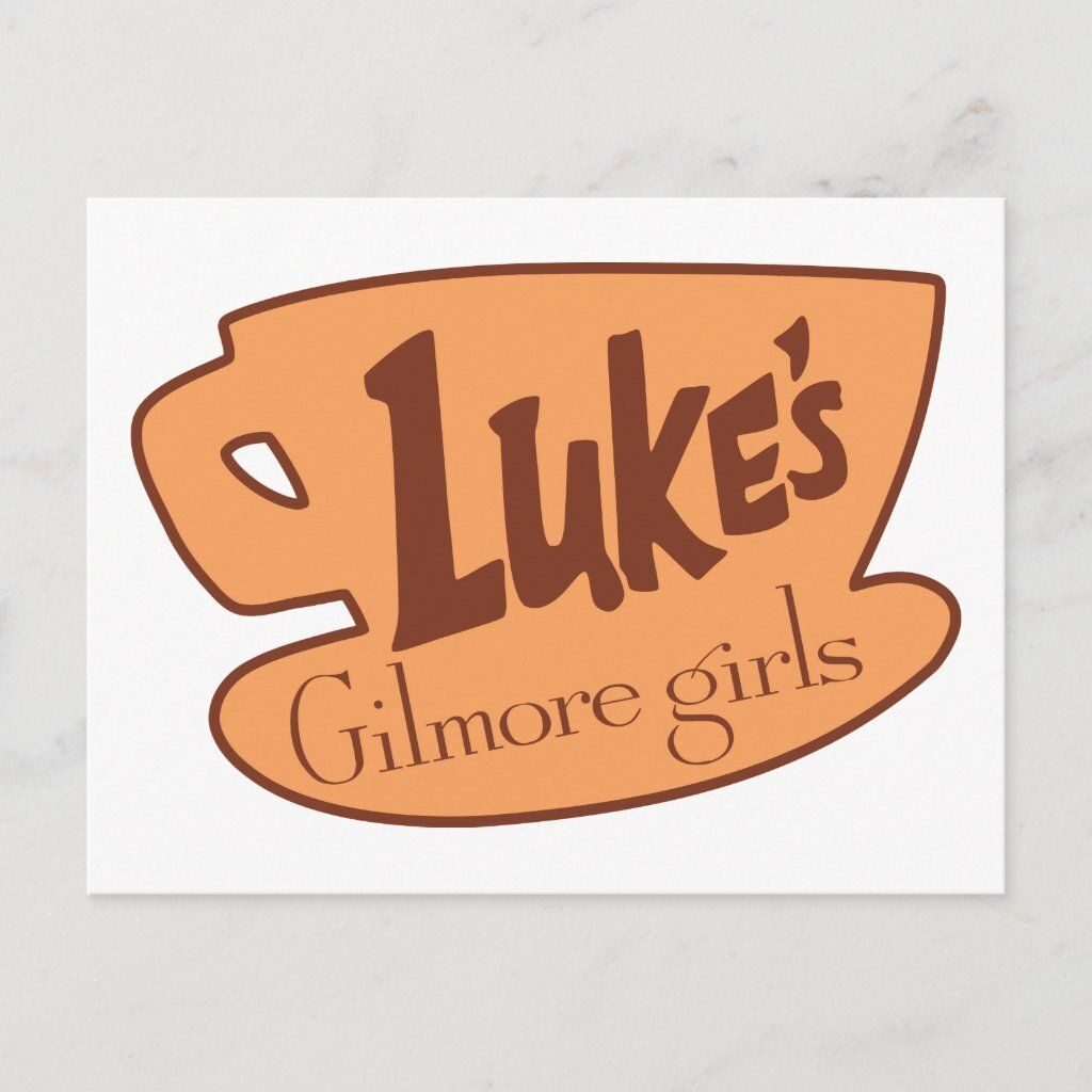 Gilmore Girls Luke s Diner Logo Postcard Zazzle Gilmore Girls Gilmore Girls Luke Girl Stickers