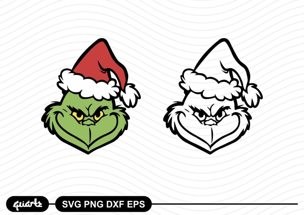 Grinch Face Free Printable