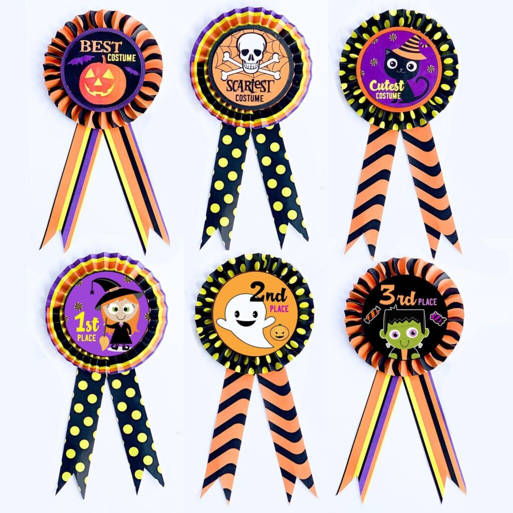 Halloween Costume Contest Prize Ribbons And Voting Slip Etsy de