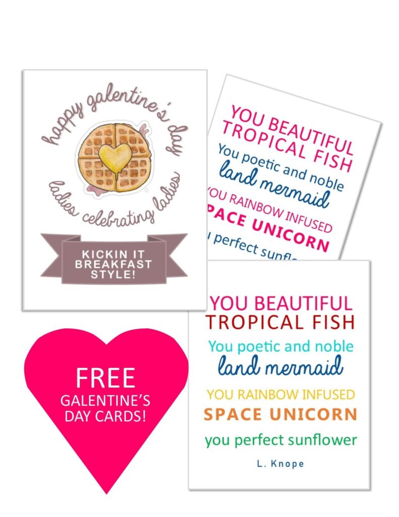 Happy Galentine s Day Free Printable Cards 