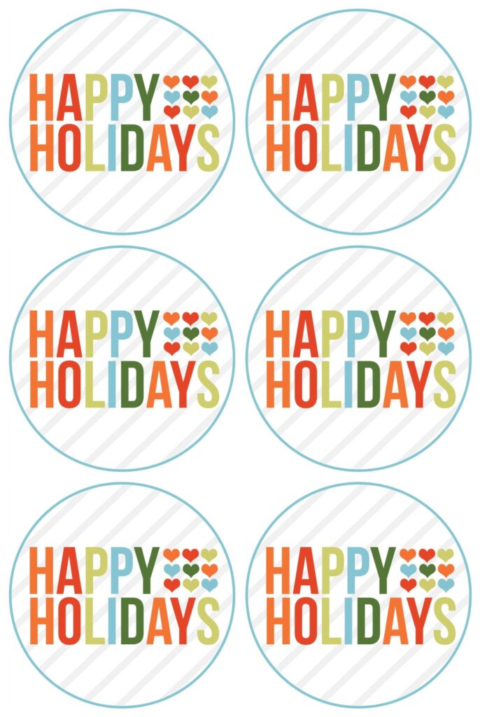 Happy Holidays Free Printable rejoin Happy Holid Free Printable Holiday Gift Tags Christmas Gift Tags Printable Holiday Labels