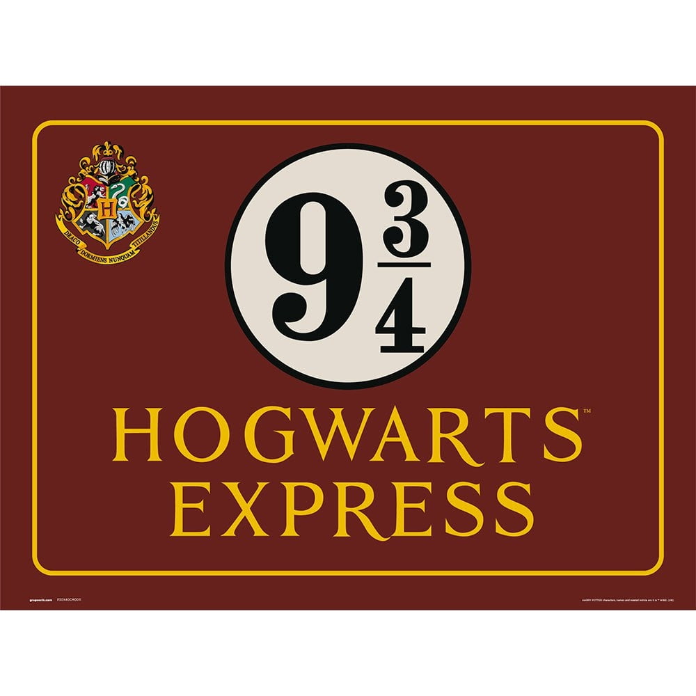 Harry Potter Print 30X40 Cm Hogwarts Express Mehrfarbig Kidinn