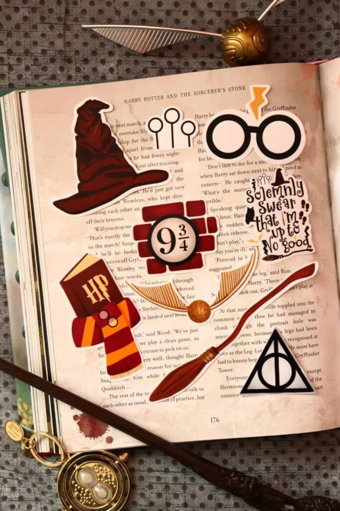 Harry Potter Sticker Set A Girl And A Glue Gun