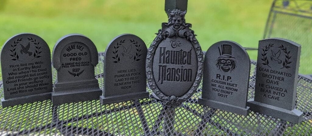 Haunted Mansion Collection Plaque Tombstones 3D Print Etsy Canada