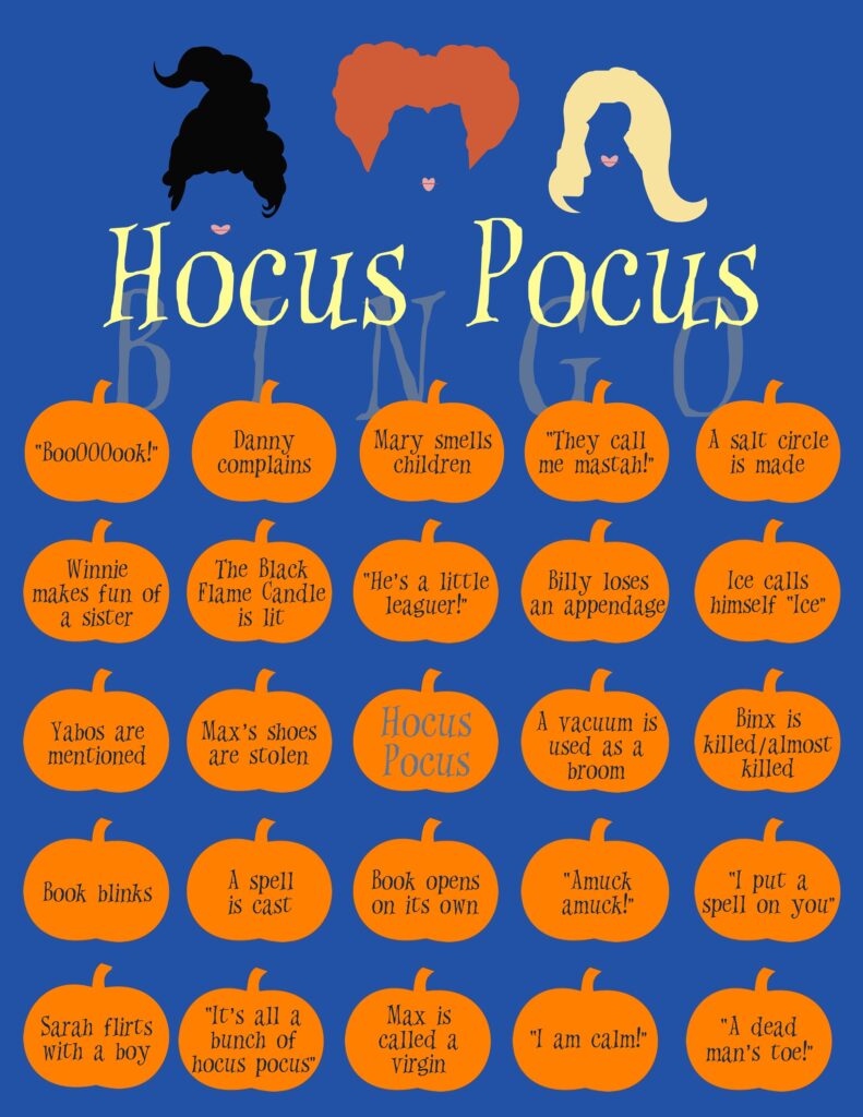Hocus Pocus Bingo Printable