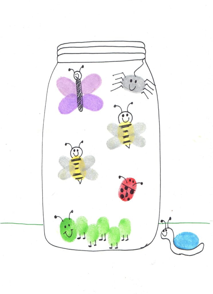 How To Make Fingerprint Insects And Bug Art For Kids Free
