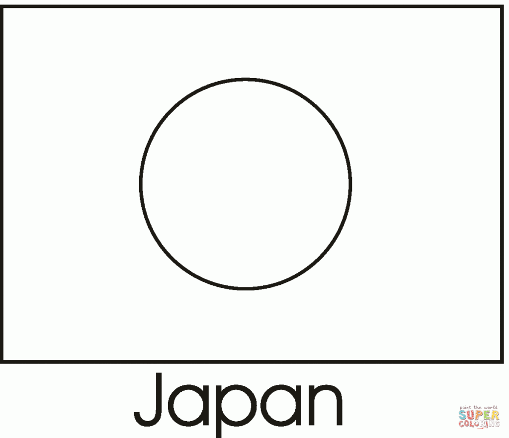 Japan Flag Coloring Page Free Printable Coloring Pages