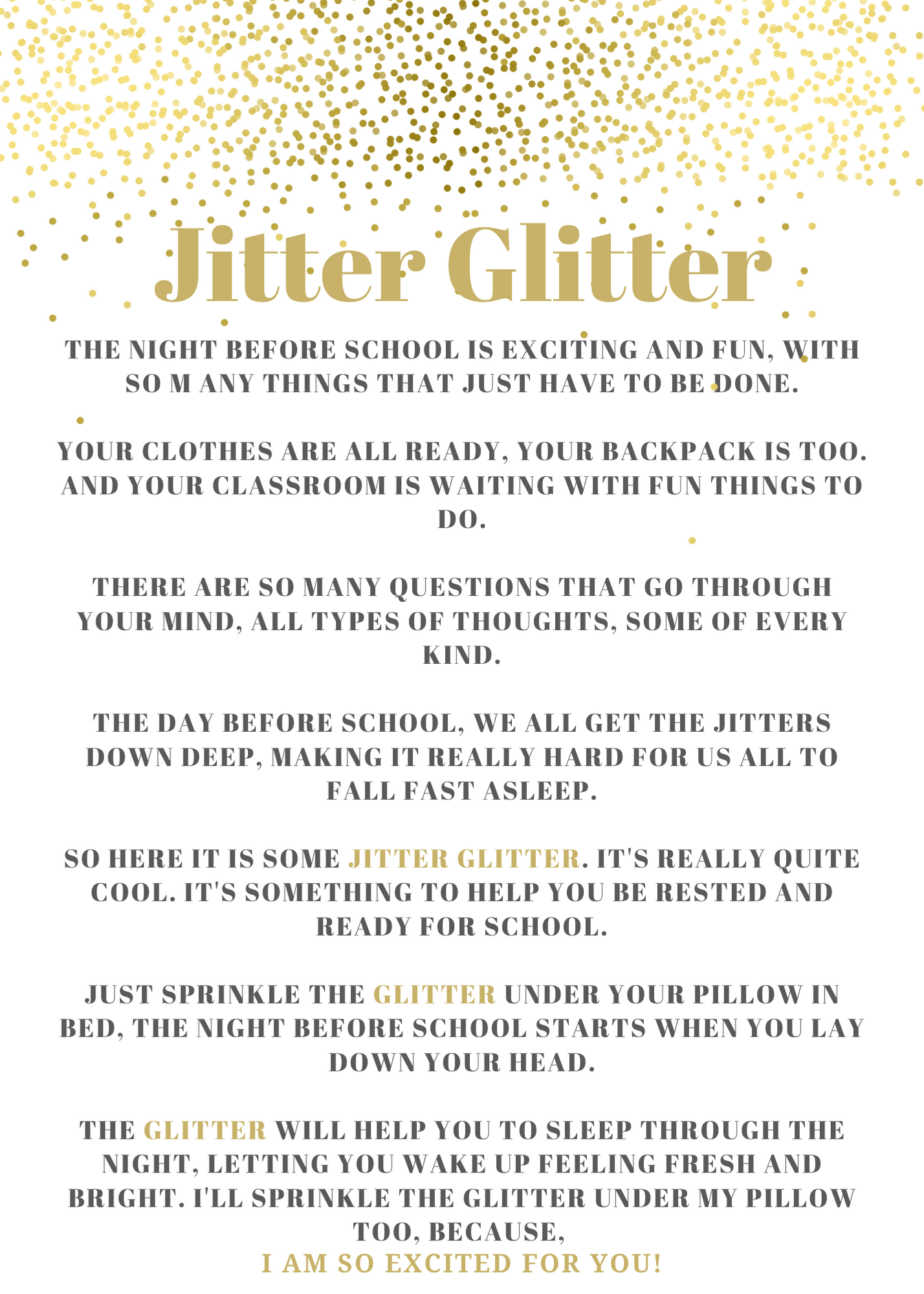 Jitter Glitter Free Printable Jitter Glitter Free Printable