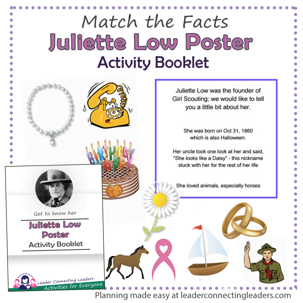 Juliette Gordon Low Poster Activity Leader Connecting Leaders