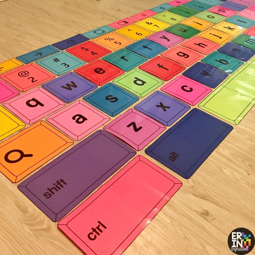 Large Printable Chromebook Keyboard Bulletin Board And Activities For The Classroom 