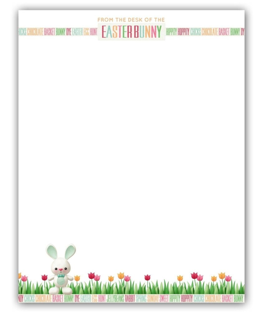 M K Designs Blog Easter Bunny Notes Free Printable Easter Bunny Printables Easter Printables Free Easter Bunny Template
