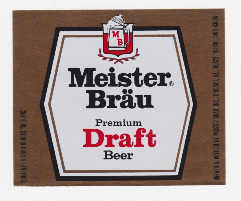 Meister Brau Premium Draft Beer Label