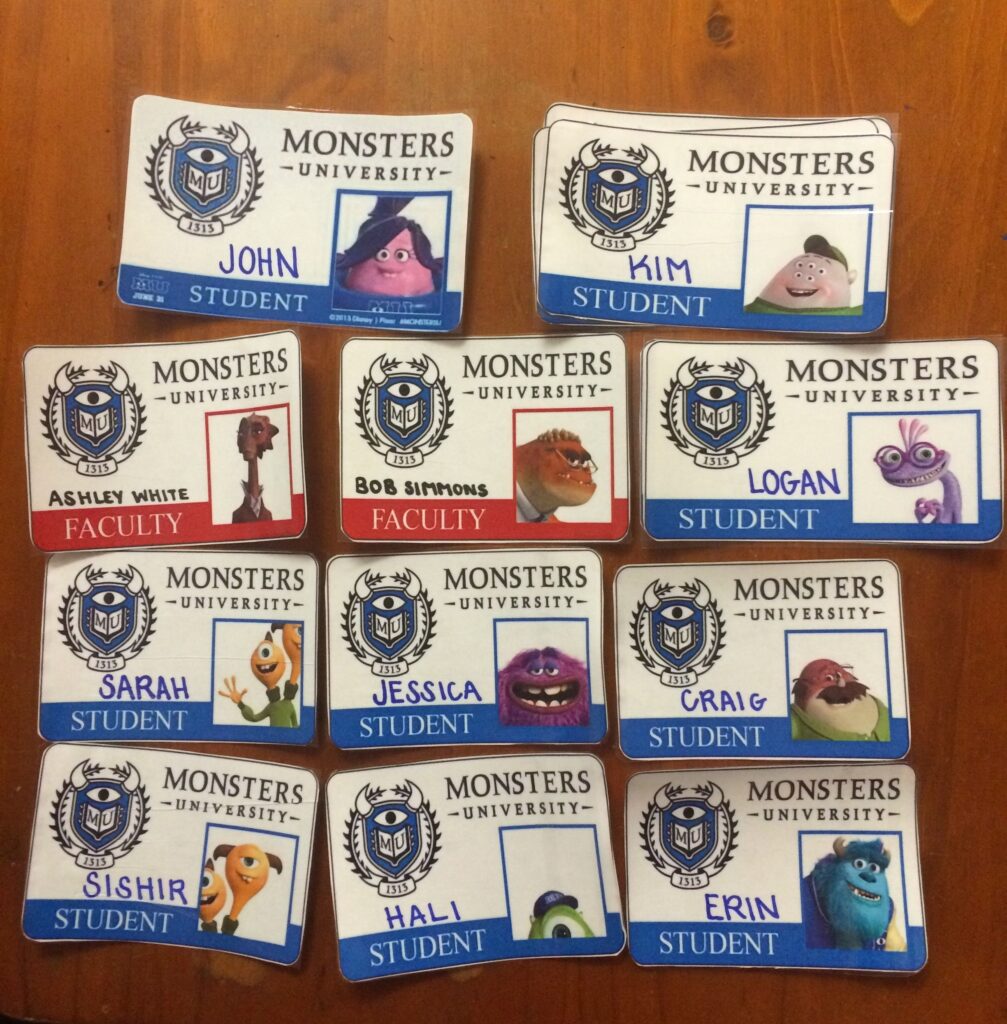 Monsters University Fall Welcome Door Decs For Residents made By RA Free Printable Tags Door Decs College Monsters Inc Doors Door Decorations College