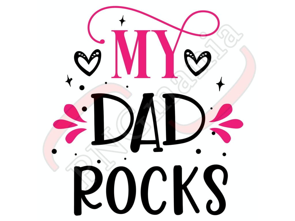 My Dad Rocks Dad Quote SVG PNG JPG Pdf Shirt Druck Etsy de