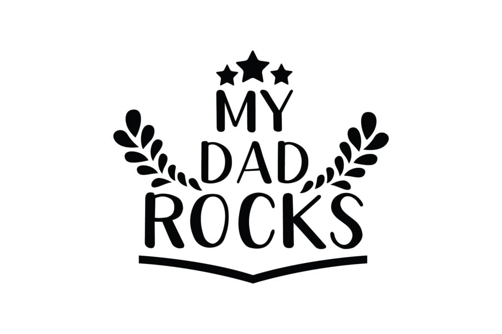 My Dad Rocks Quote Grafik Von Smart Crafter Creative Fabrica
