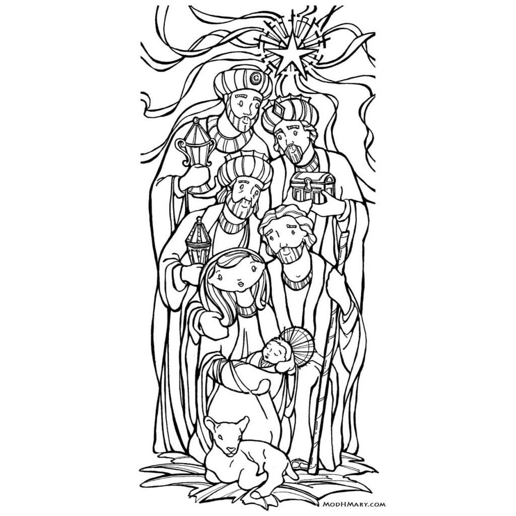 Printable Epiphany Coloring Pages