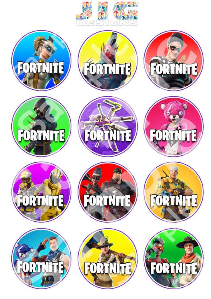 Pin On Fortnite Cupcake Toppers