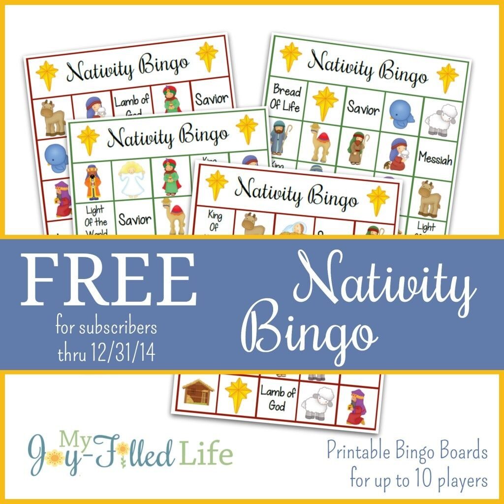 Free Printable Nativity Bingo