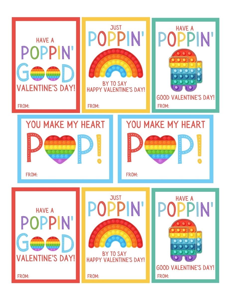 Poppin Valentine s Day Printable Free Printable Templates