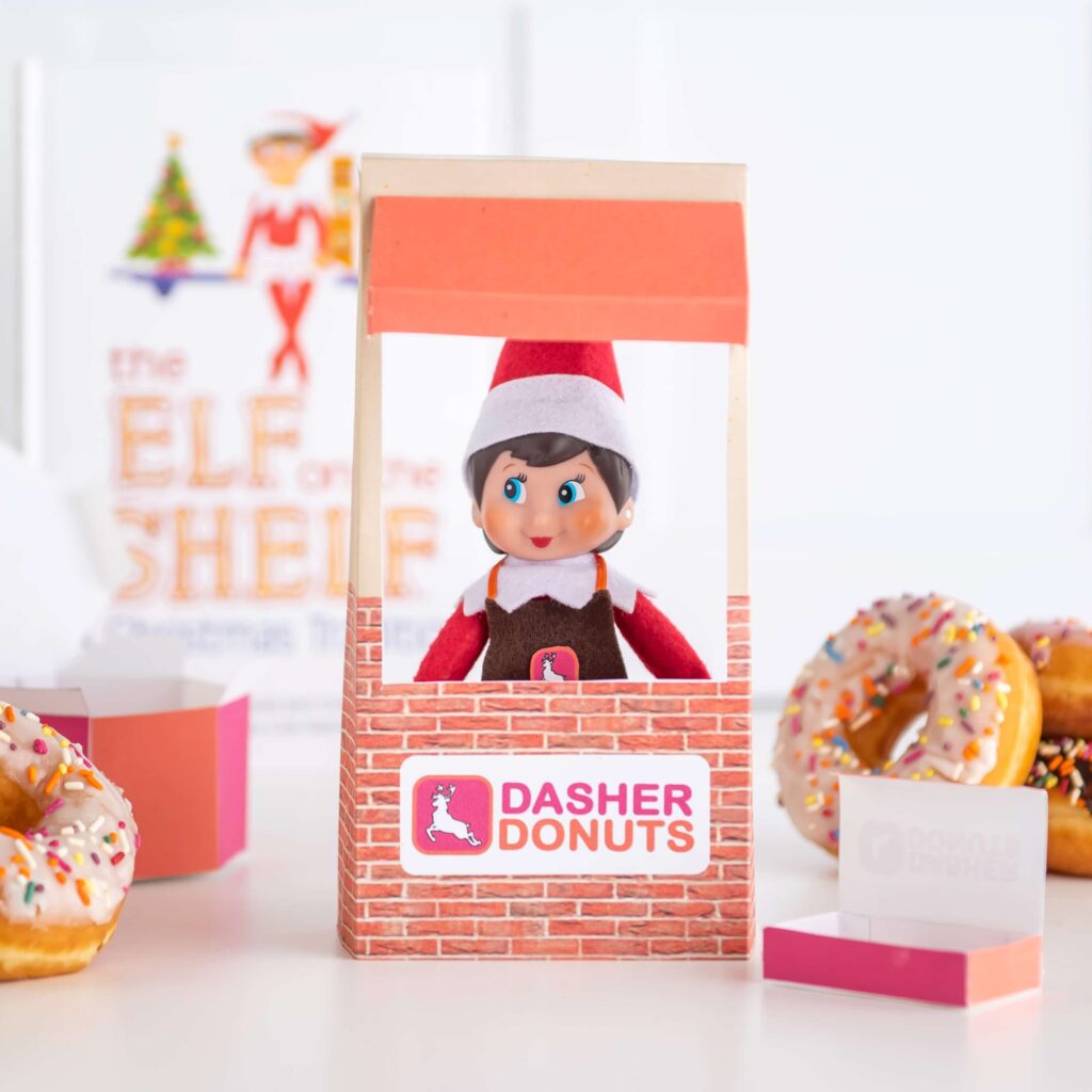 Elf Donuts Printable Box