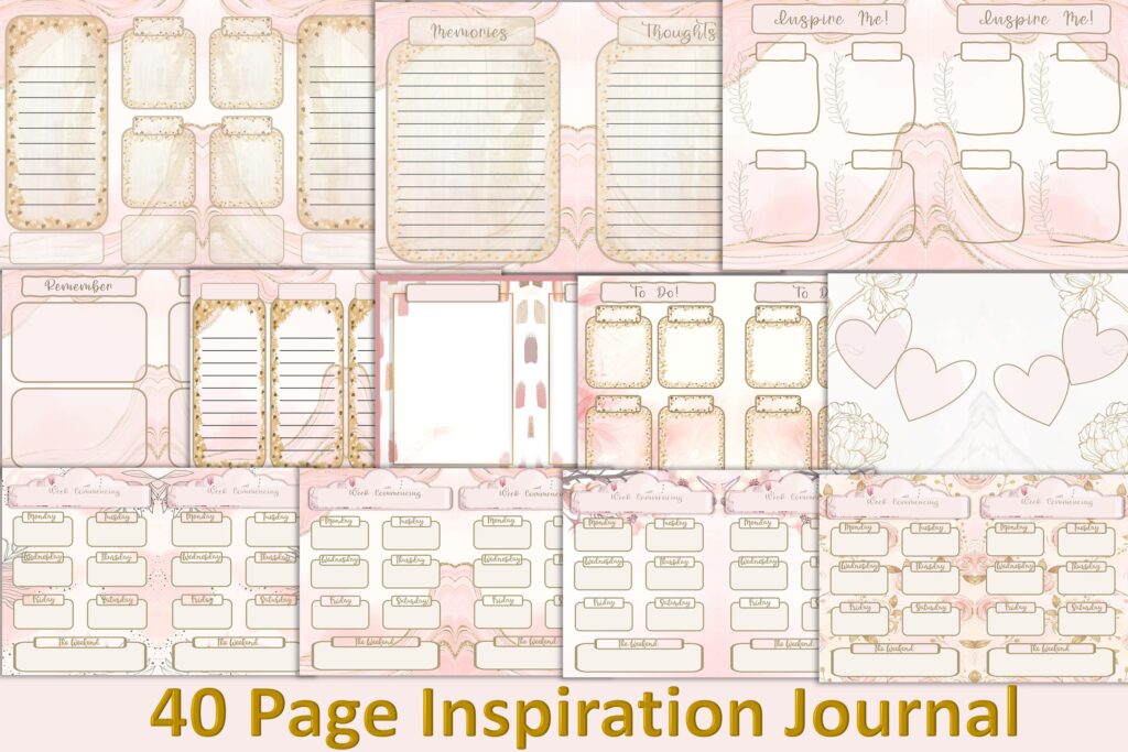 Printable Journal Kit Free Ephemera Grafik Von The Paper Princess Creative Fabrica