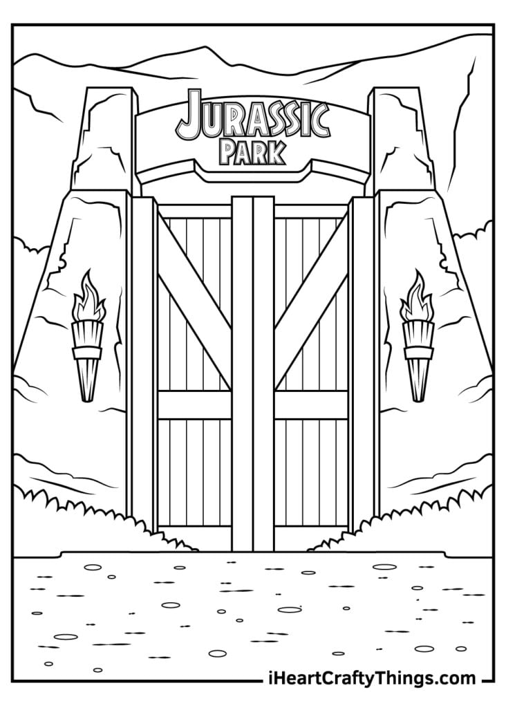 Printable Jurassic Park Coloring Pages Updated 2022 