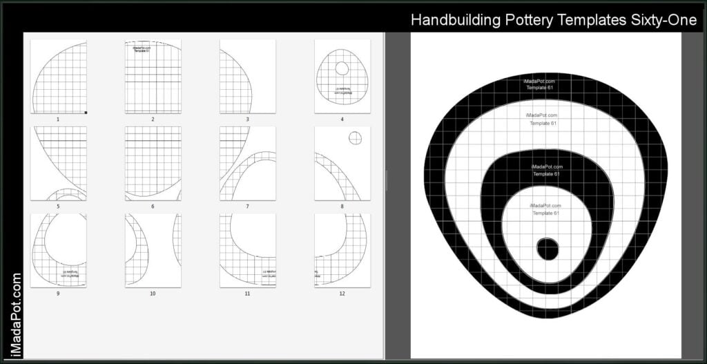 Printable Pottery Templates Printable Pottery Templates Handbuilding Patterns Pottery Patterns Slab Pottery Pottery
