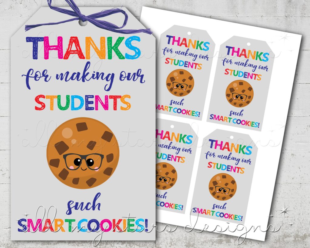 PRINTABLE Thanks For Making Our Students Such Smart Cookies Etsy Canada