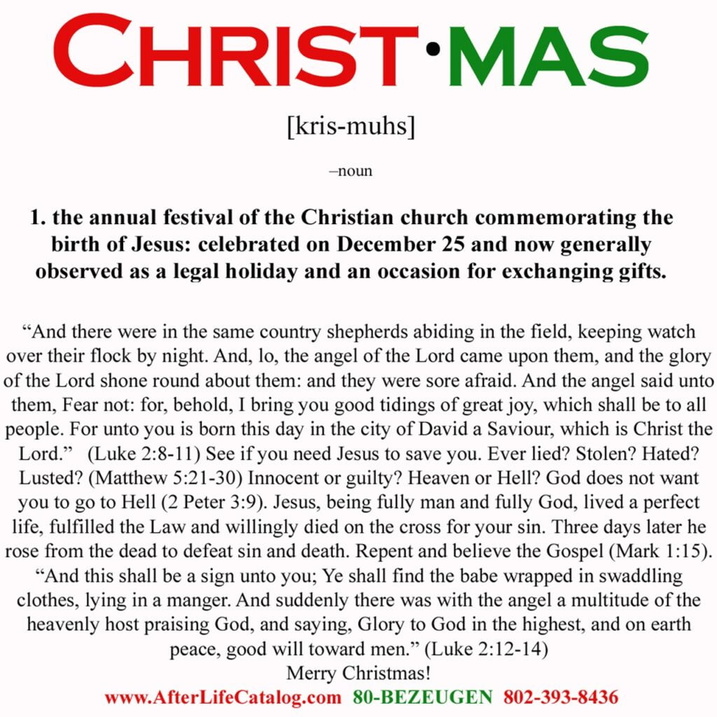 Christmas Tracts Printable Free