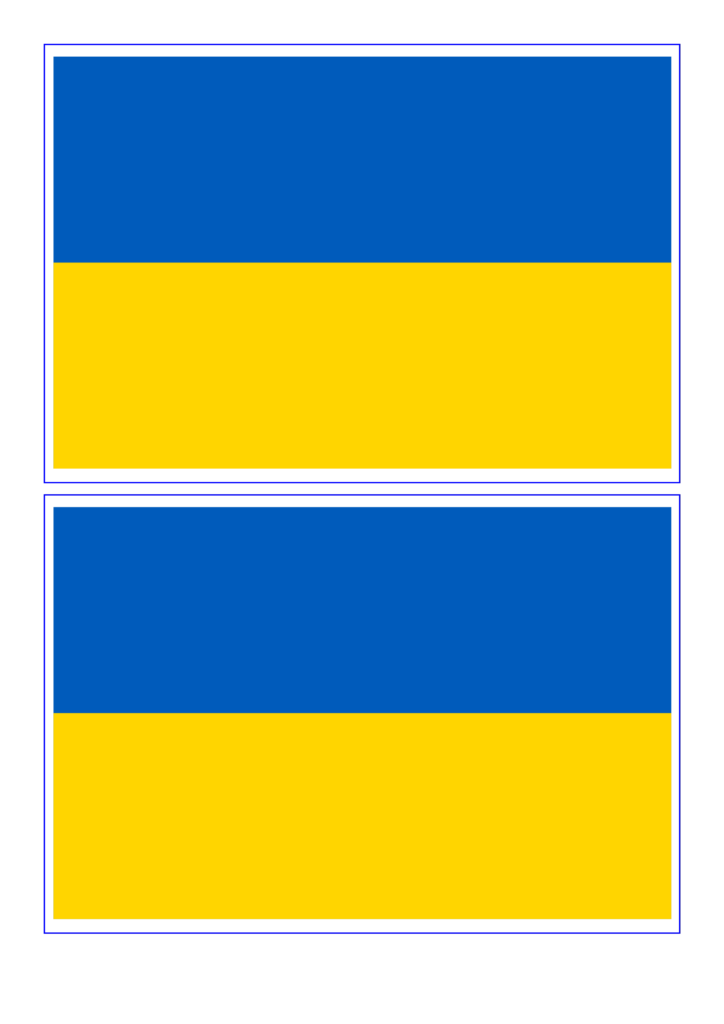 Ukraine Flag Download This Free Printable Ukraine Template A4 Flag A5 Flag 8 And 21 Flags On One A4page Easy To Flag Template Ukraine Flag Flag Printable