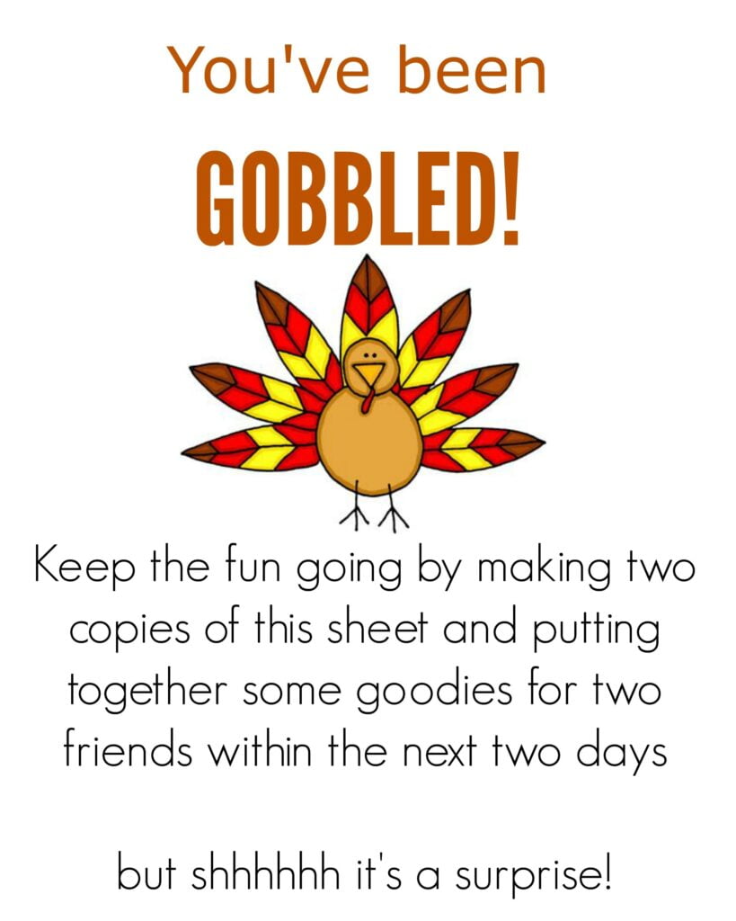 You ve Been Gobbled Thanksgiving Fun Fall Thanksgiving