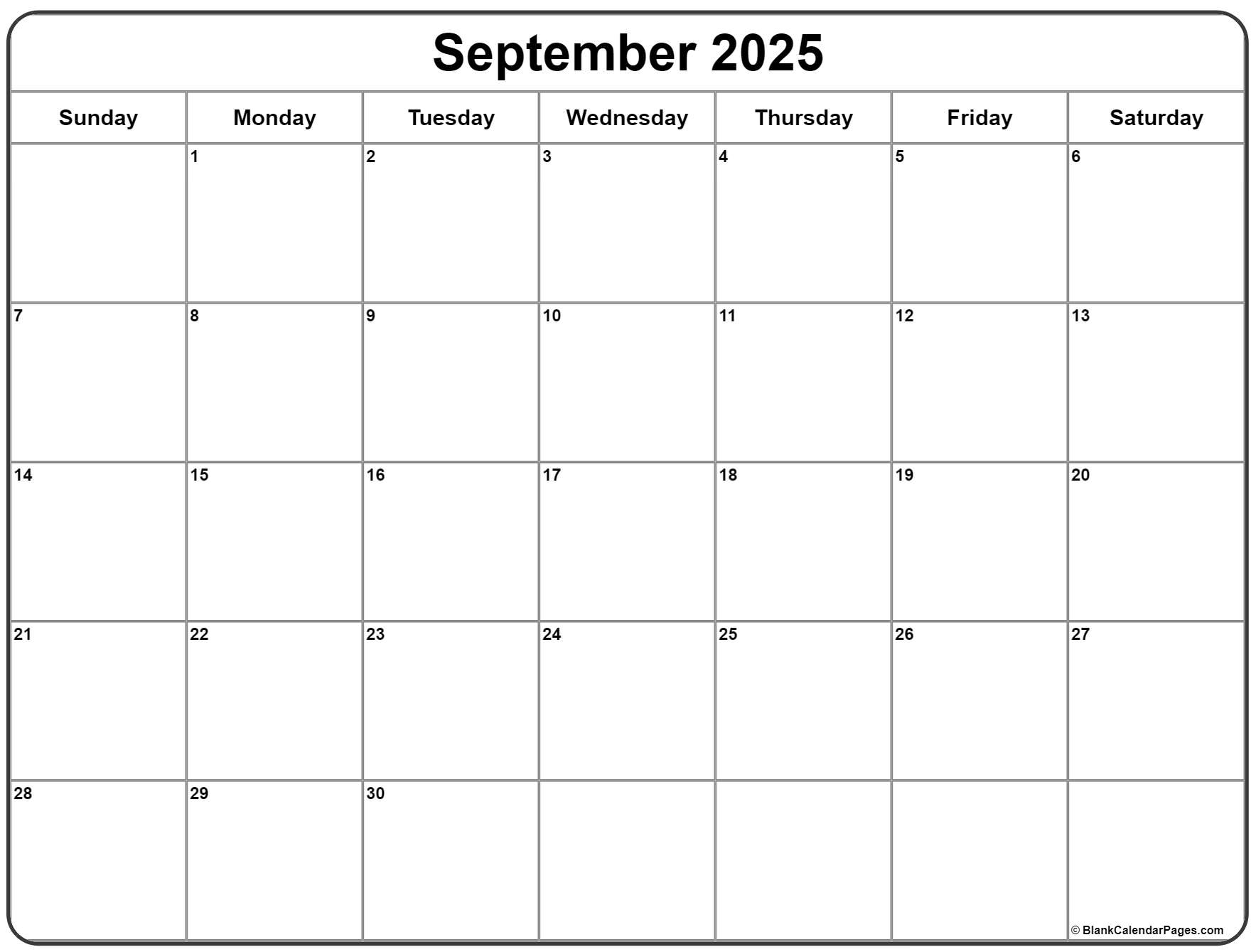 Grab Calendar September 2025