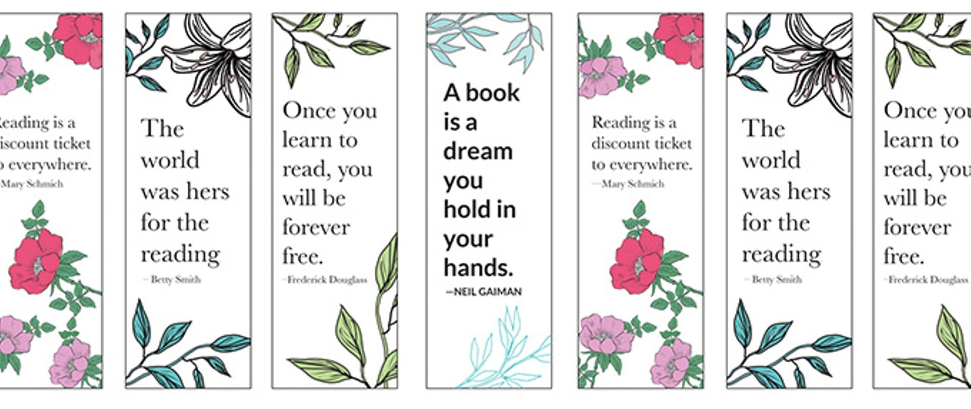 Free Printable Bookmark Templates