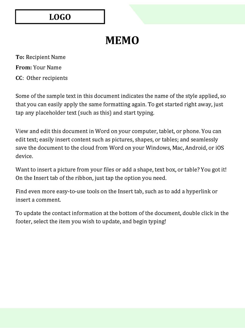 15 Free Memo Templates Word PDF Edit Print 15 Free Memo Templates Word PDF Edit Print