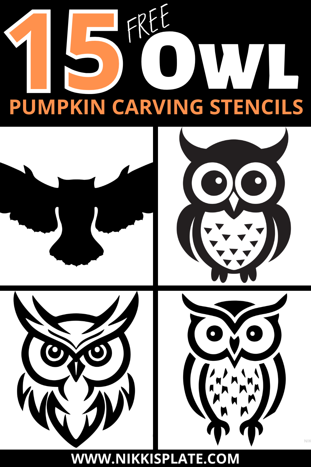 Free Printable Halloween Owl Templates